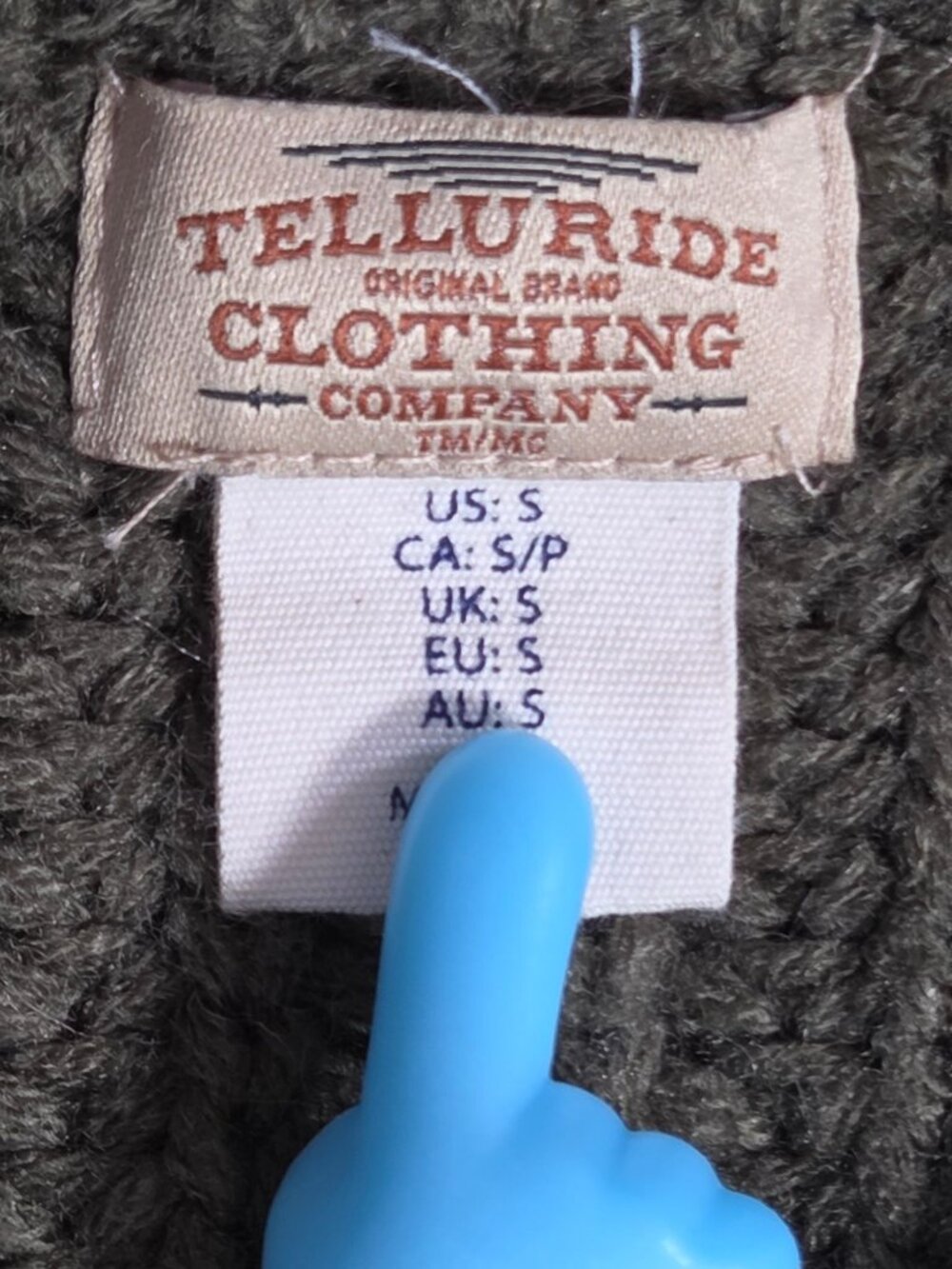 Telluride Clothing Co. Heartloom Cable Knit Quarter Zip Green Sweater Size S - Picture 3 of 6